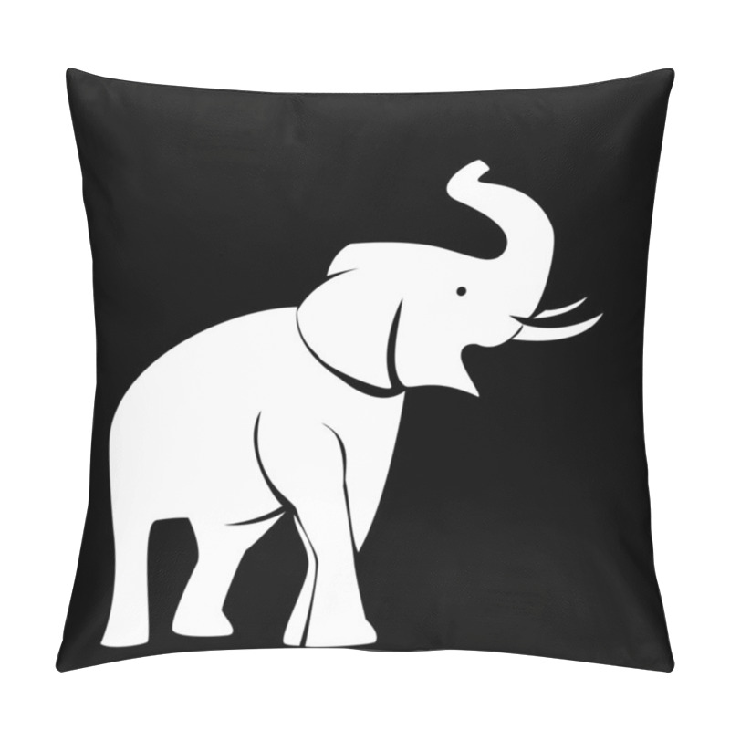 Personality  Illustration Of Elephant Silhouette Pillow Covers