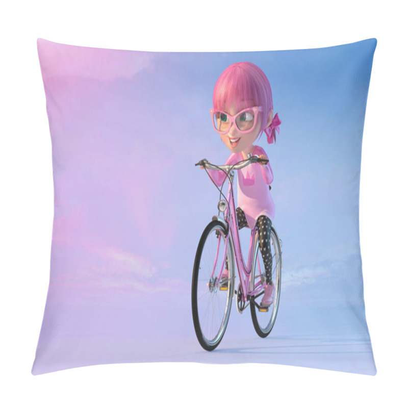 Personality  Cute Cheerful Smiling Cartoon Girl Pillow Covers