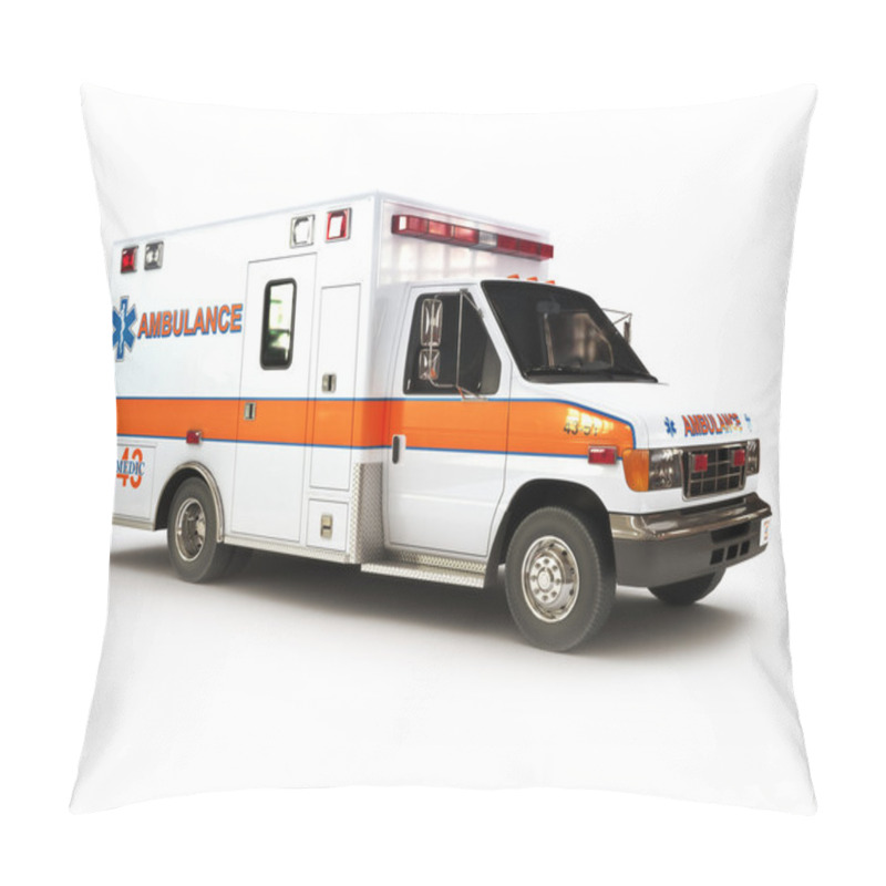 Personality  Ambulance On A White Background Pillow Covers