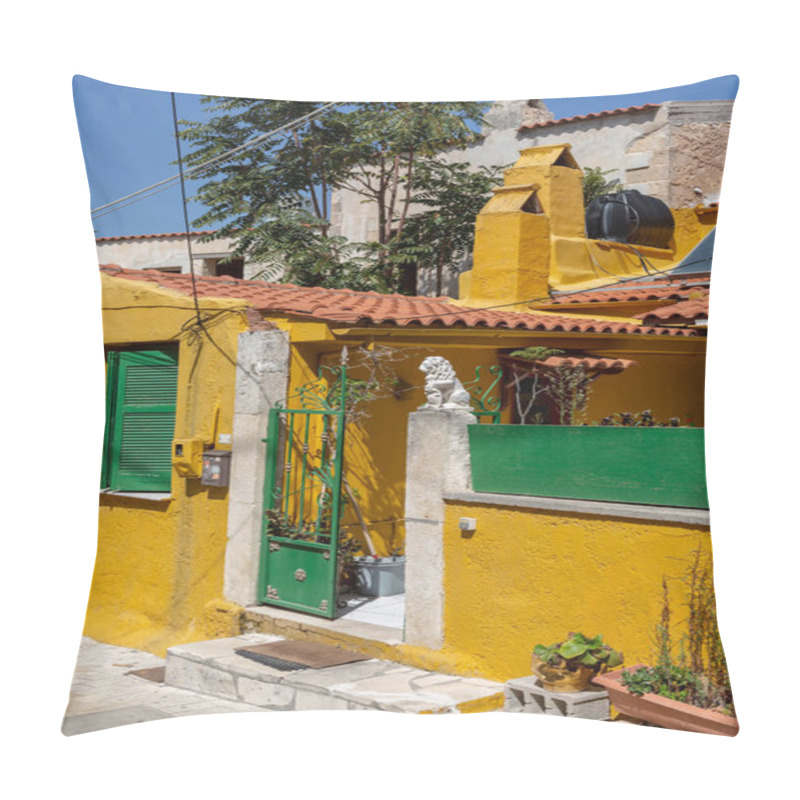 Personality  In The Aisles Of The Mountain Town Of Archanes On The Island Of Crete, Greece Pillow Covers