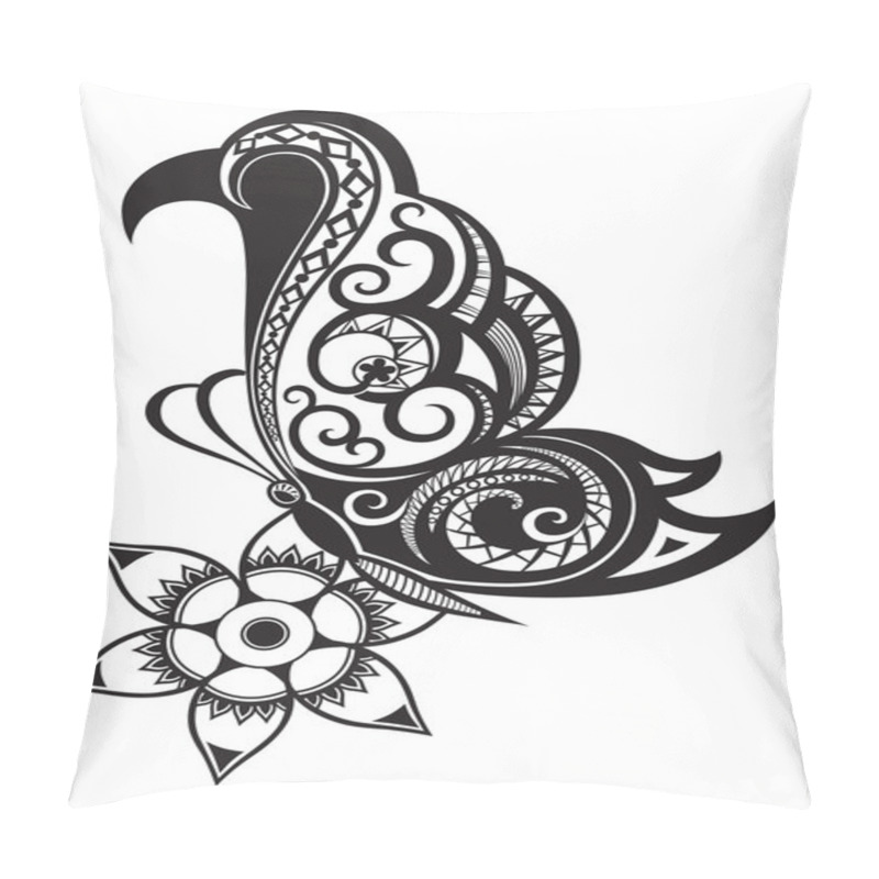 Personality  Pattern Elements In Form Of Butterfly Pillow Covers