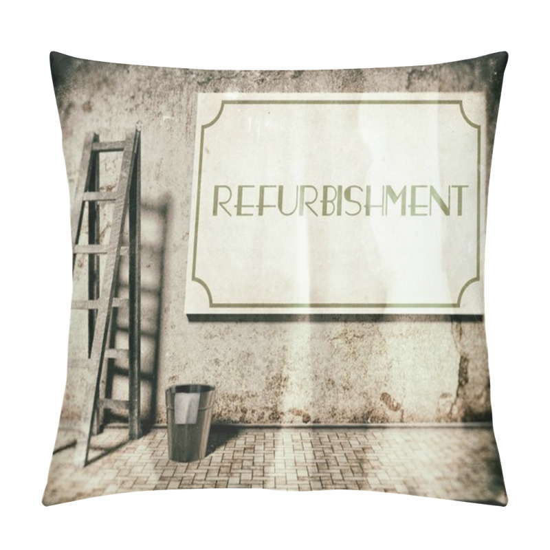 Personality  Refurbishment On Building Wall, Time To Renovation Pillow Covers