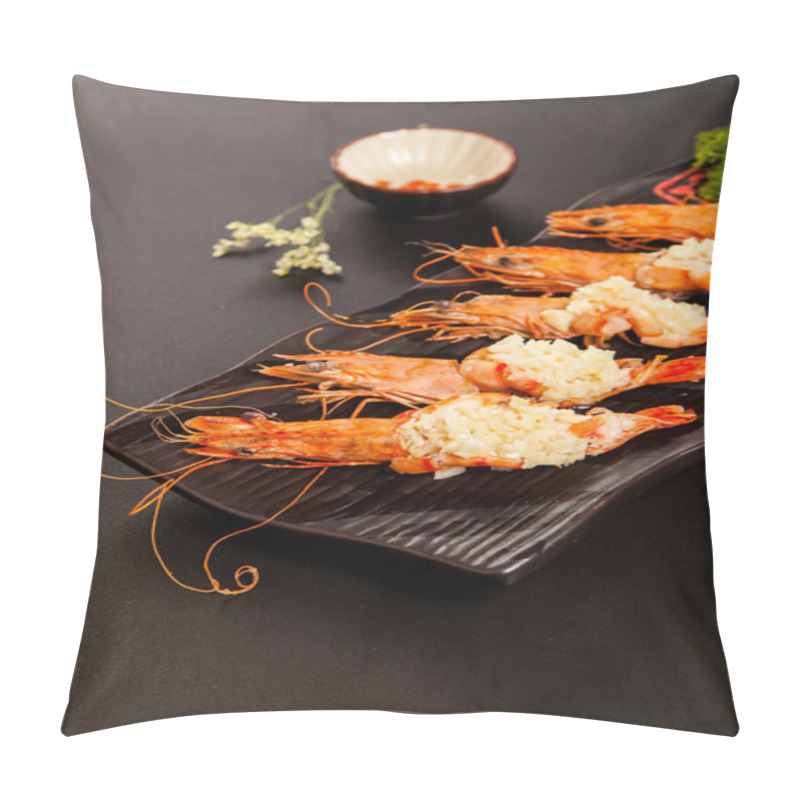 Personality  Mashed Garlic Prawns Pillow Covers