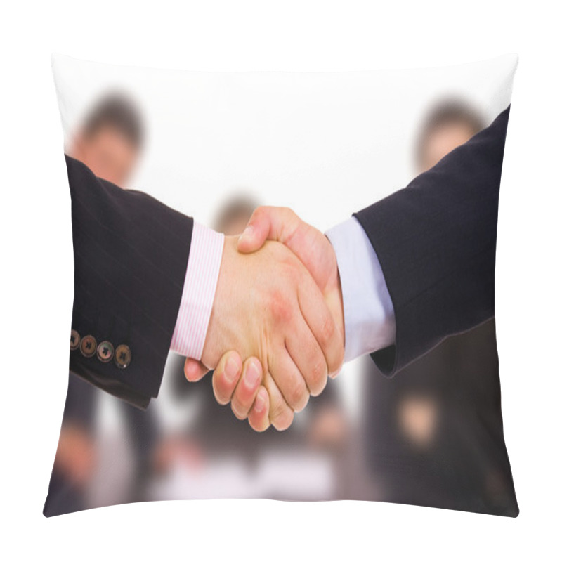 Personality  Business Shaking Hands Pillow Covers