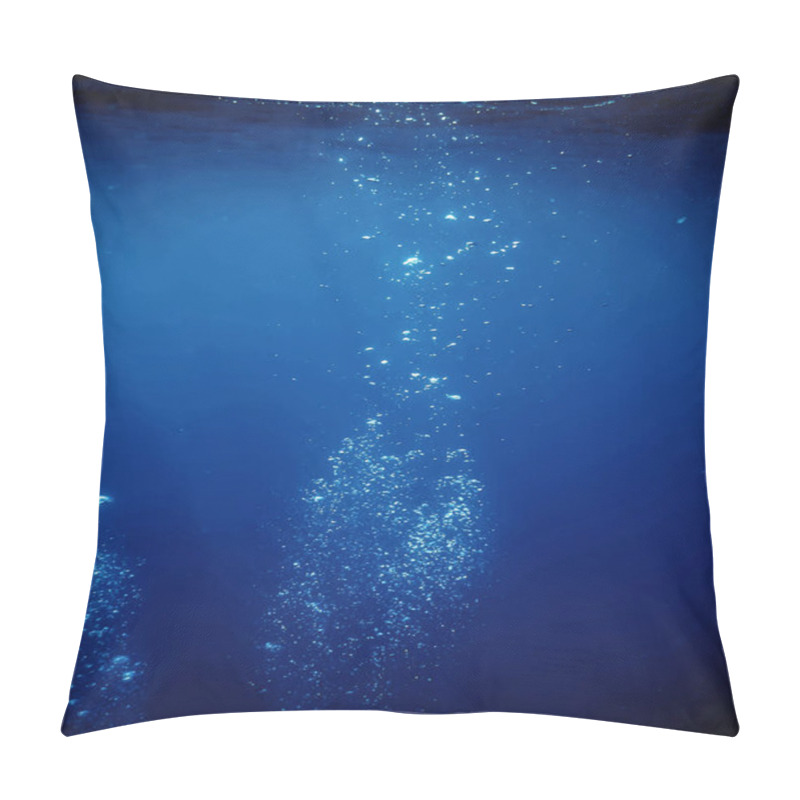 Personality  Underwater Air Bubbles Clean Blue Deep Ocean Pillow Covers