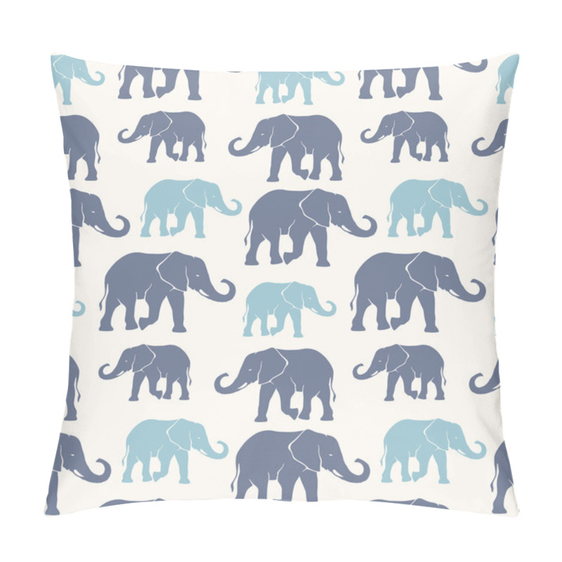 Personality  Hand Drawn Silhouette Elephants Pillow Covers