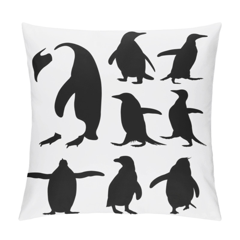 Personality  Penguin Bird Animal Silhouettes Pillow Covers