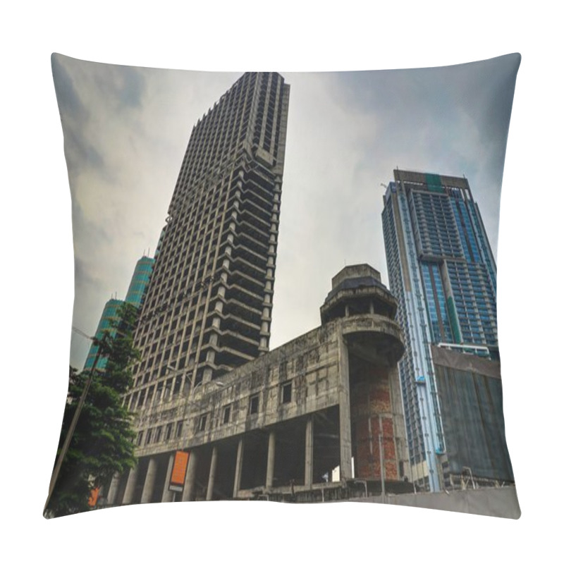 Personality  Old Emty Abandoned Building In Kuala Lumpur, Malaysia Pillow Covers