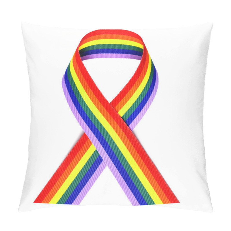 Personality  Rainbow Ribbon Pillow Covers