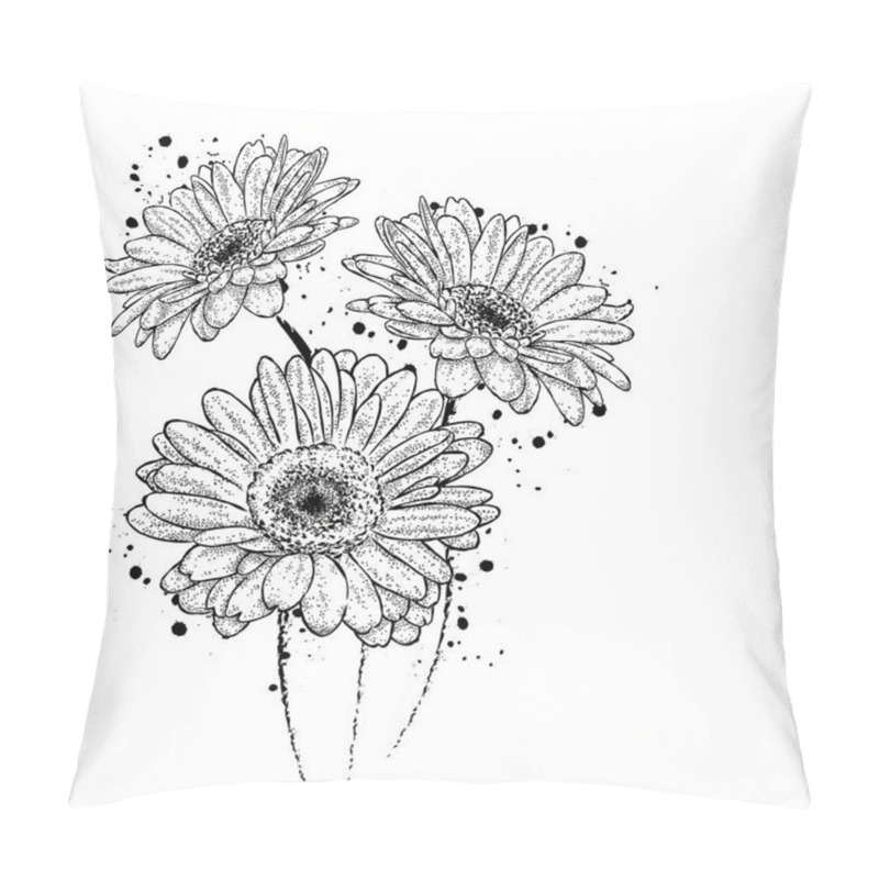 Personality  Beautiful Gerbera. Vector Illustration For A Card Or Poster, Print On Clothes. Flowers. Pillow Covers