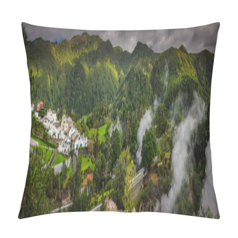 Personality  Furnas Fumaroles Pano Pillow Covers