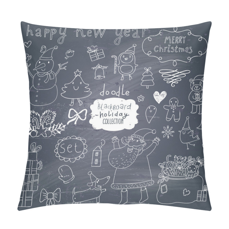 Personality  Christmas Set In Vector. Pillow Covers