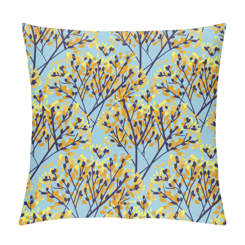 Personality  Concept Abstract Autumn Tree Seamless Pattern Pillow Covers