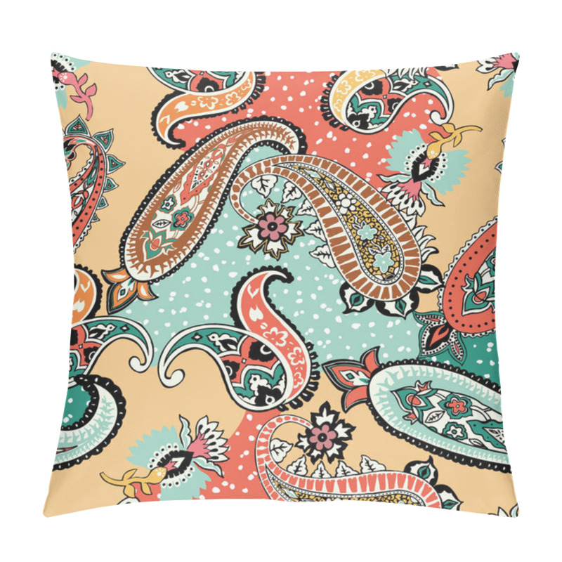 Personality  Modern Paisley Pattern For Textiles And Decoration Pillow Covers