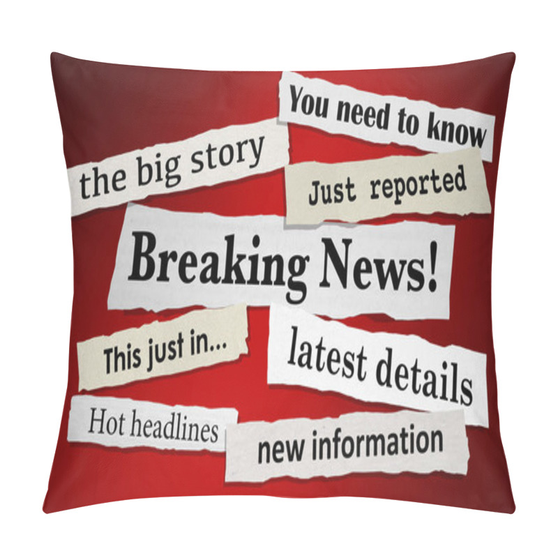 Personality  Breaking News Important Headlines Pillow Covers