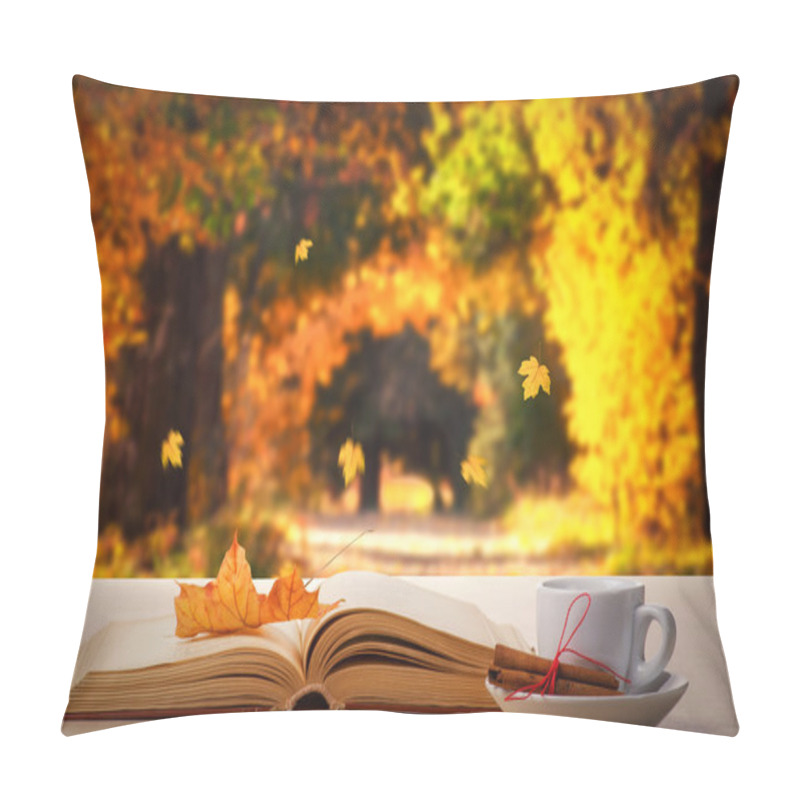 Personality  Coffee, Book On Table Pillow Covers