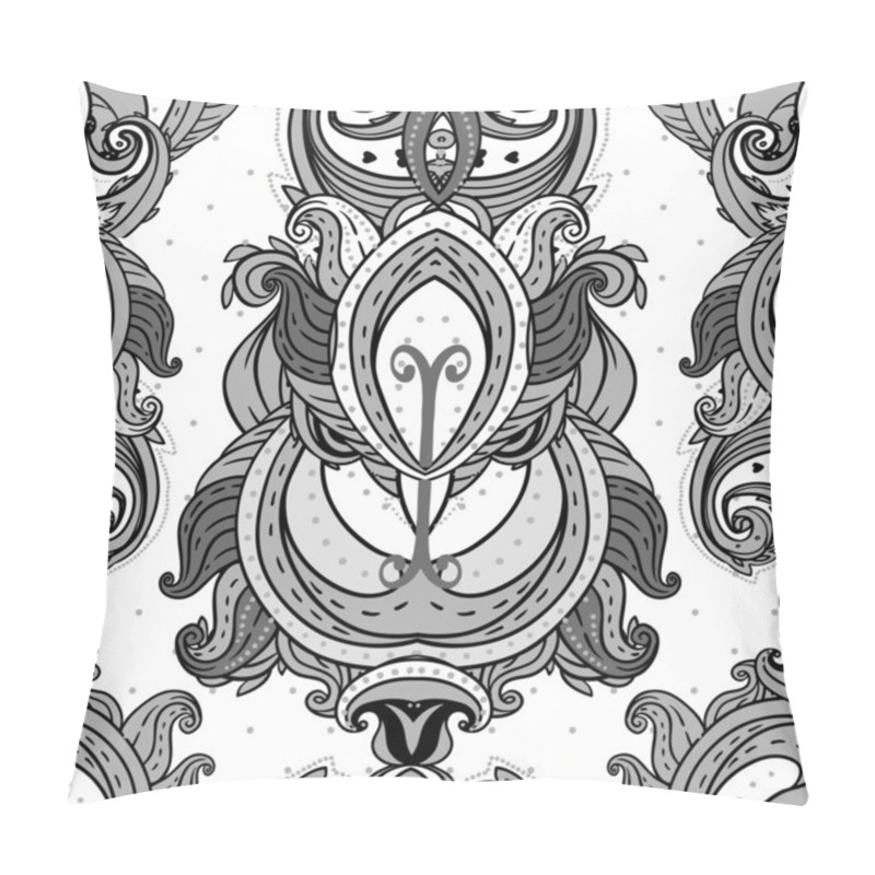 Personality  Floral Paisley Indian Ornate Pattern Pillow Covers