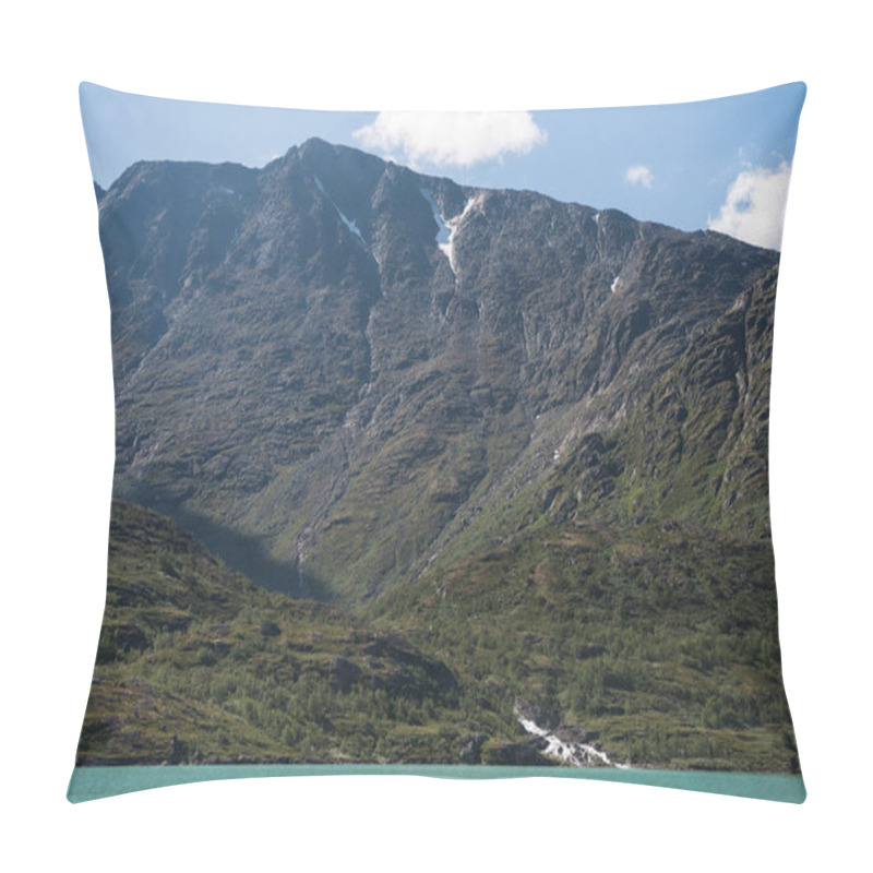 Personality  Majestic Landscape With Besseggen Ridge Over Gjende Lake In Jotunheimen National Park, Norway Pillow Covers