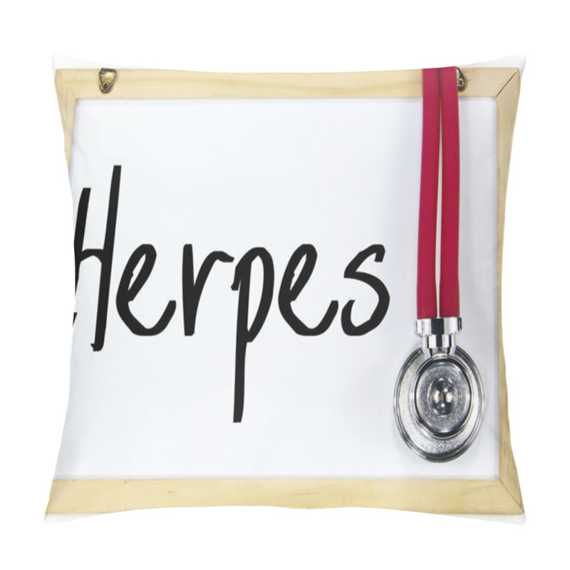 Personality  Herpes Word Write On Blackboard Pillow Covers