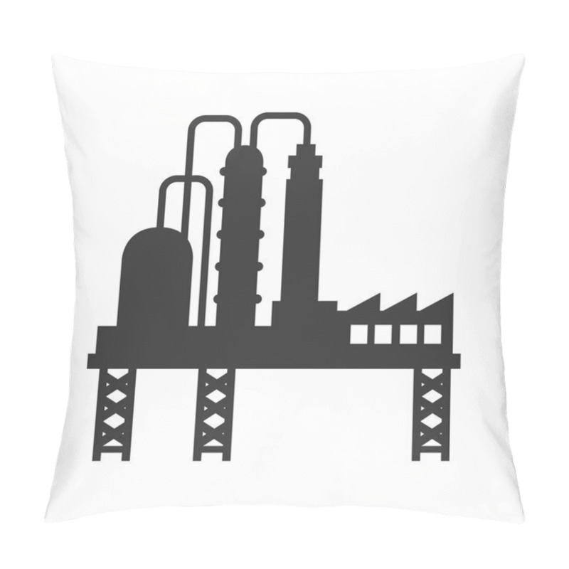 Personality  Plant Oil Industry Icon Vector Graphic Pillow Covers