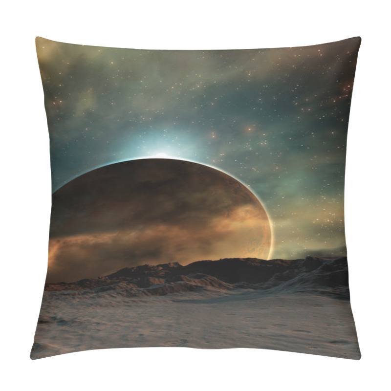 Personality  Digital 3D Illustration Of A Space Scene Pillow Covers