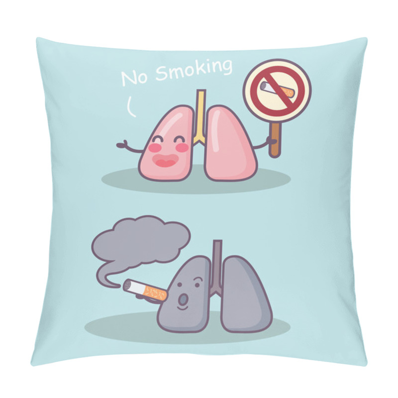 Personality  Smoke Damage Your Lung Pillow Covers