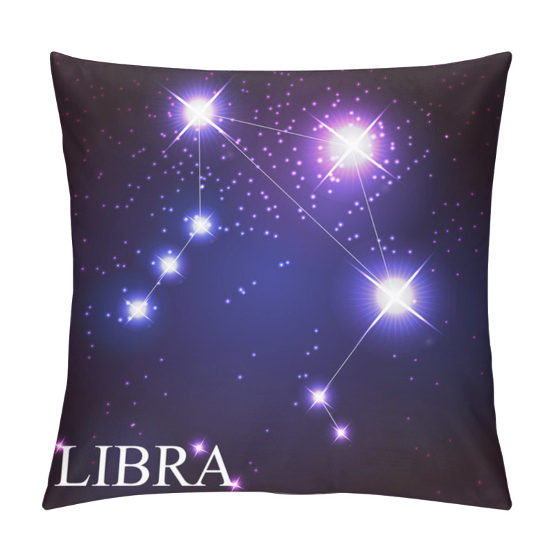 Personality  Libra Zodiac Sign Of The Beautiful Bright Stars Pillow Covers