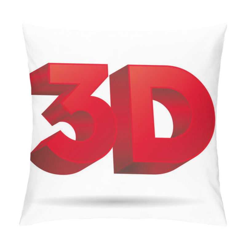 Personality  3D Vision Icon. Three Dimensional Vector Icon. Pillow Covers