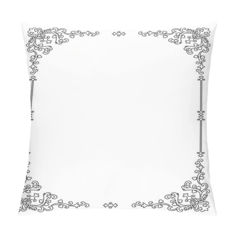 Personality  Retro Ornamental Frame. Vector Illustration Pillow Covers