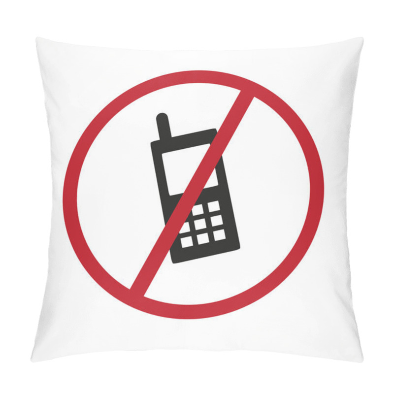 Personality  Vector No Cellphone Sign Pillow Covers