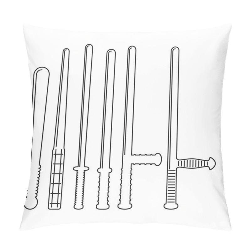 Personality  Set Of Different Tranchions In Flat Style. Vector Illustration Pillow Covers