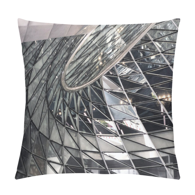 Personality  Glass Curtail Wall Parametric Design Pillow Covers