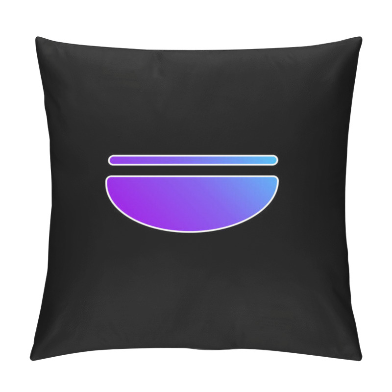 Personality  Balance Blue Gradient Vector Icon Pillow Covers