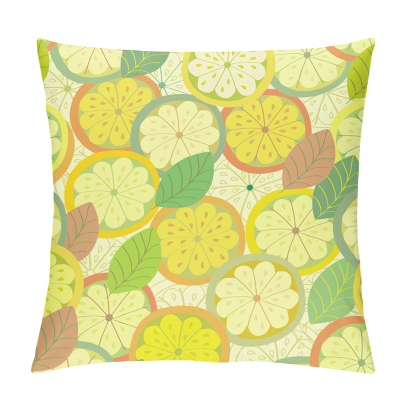 Personality  Lemon Seamless Pattern Pillow Covers