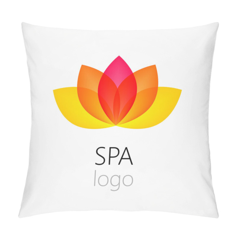 Personality  Lotus Flower Abstract Logo Pillow Covers