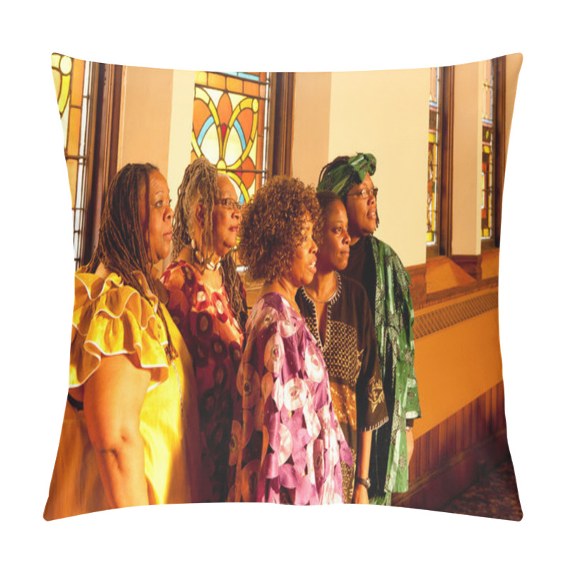 Personality  Group Of African Woman Performers Pillow Covers