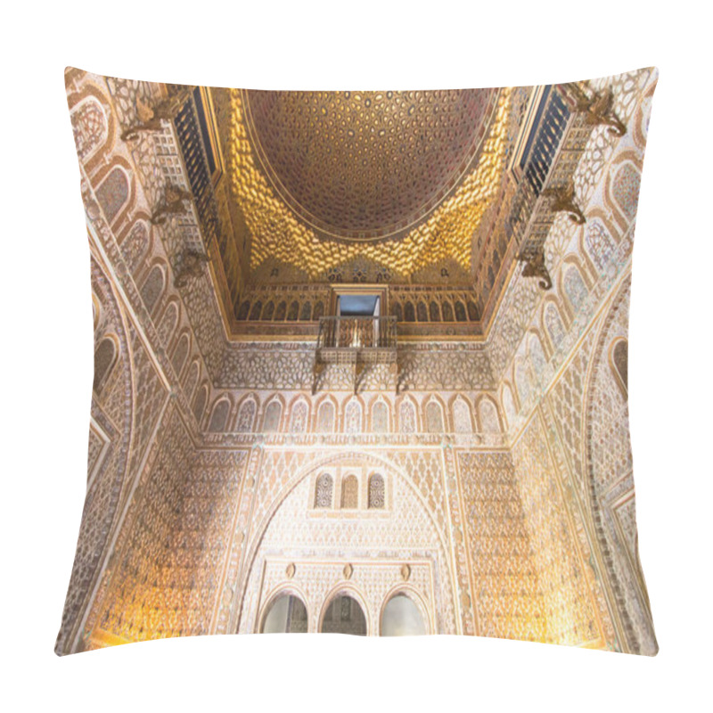 Personality  The Hall Of Ambassadors At Mudejar Palace Of Alcazar, Seville, S Pillow Covers