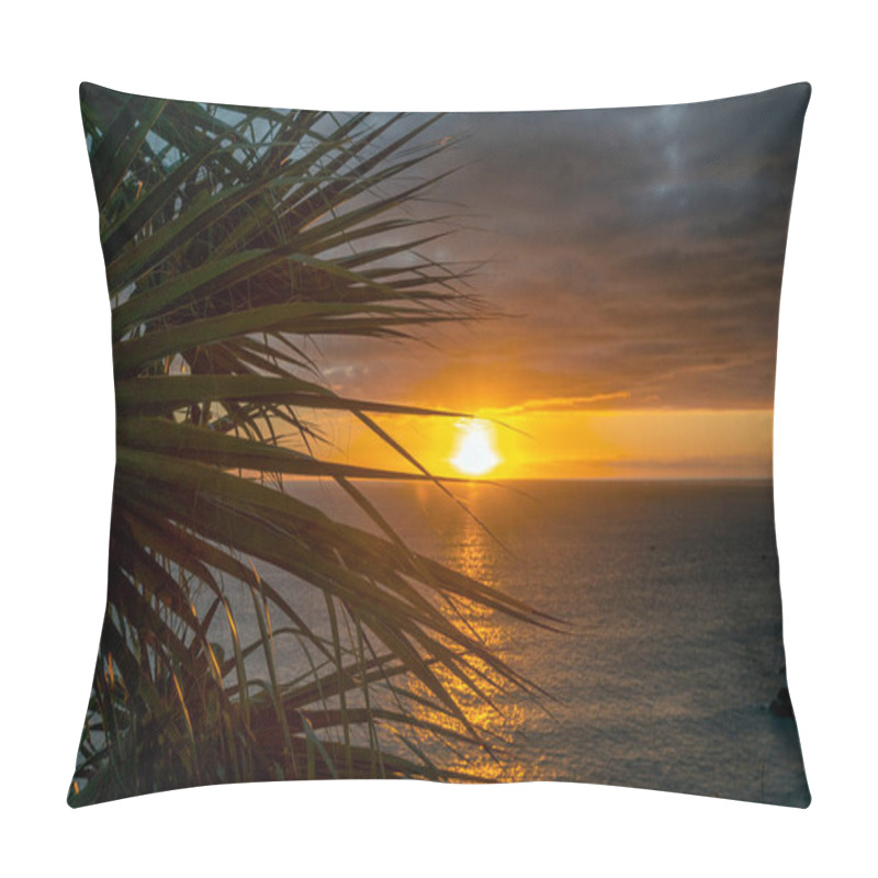 Personality  Atmospheric Sunset On The Island Of Madeira (Portugal) Pillow Covers