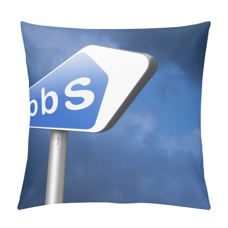 Personality  Job Search Road Sign Pillow Covers