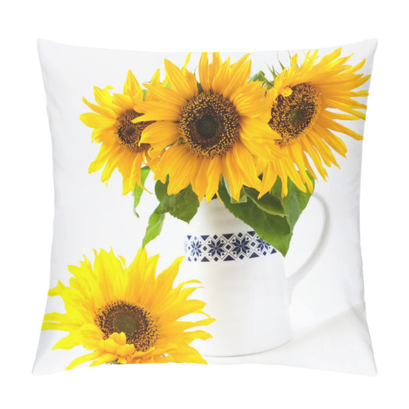 Personality  Sunflowers In Vase Pillow Covers