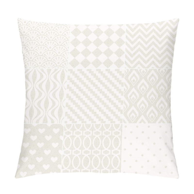 Personality  Seamless Geometric Pattern Grain Paper Texture Pillow Covers