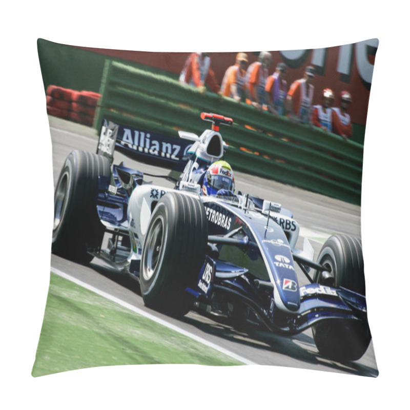 Personality  IMOLA, ITALY - 21ST/23RD APRIL 2006: F1 World Championship. Grand Prix Of San Marino, Mark Webber, Australia, Williams Pillow Covers