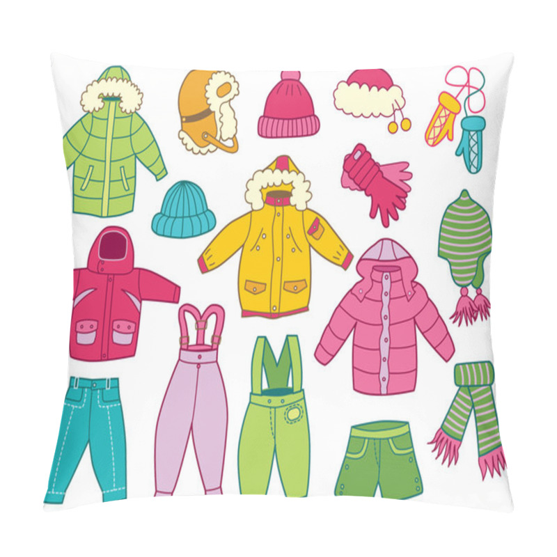 Personality  Collection Of Winter Children's Clothing Pillow Covers