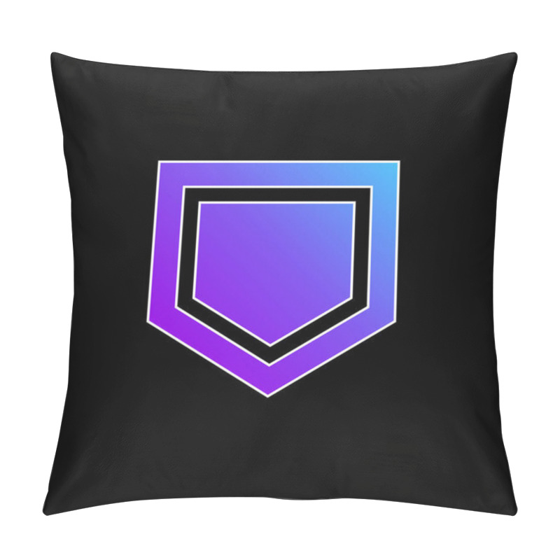 Personality  Base Blue Gradient Vector Icon Pillow Covers