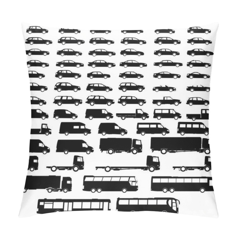 Personality  Set Car Silhouette Pillow Covers