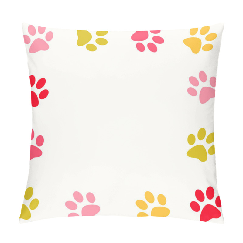 Personality  Paw Print Pillow Covers