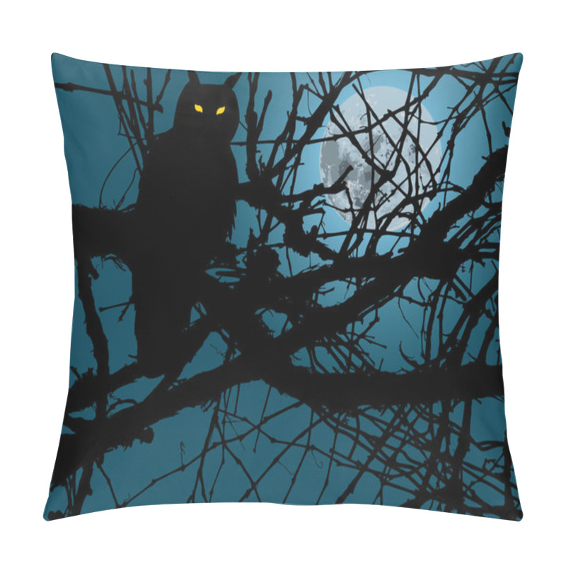 Personality  Owl In Night Pillow Covers