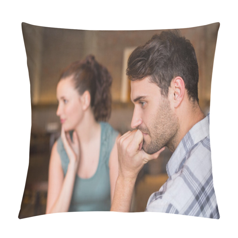 Personality  Young Couple Having An Argument Pillow Covers