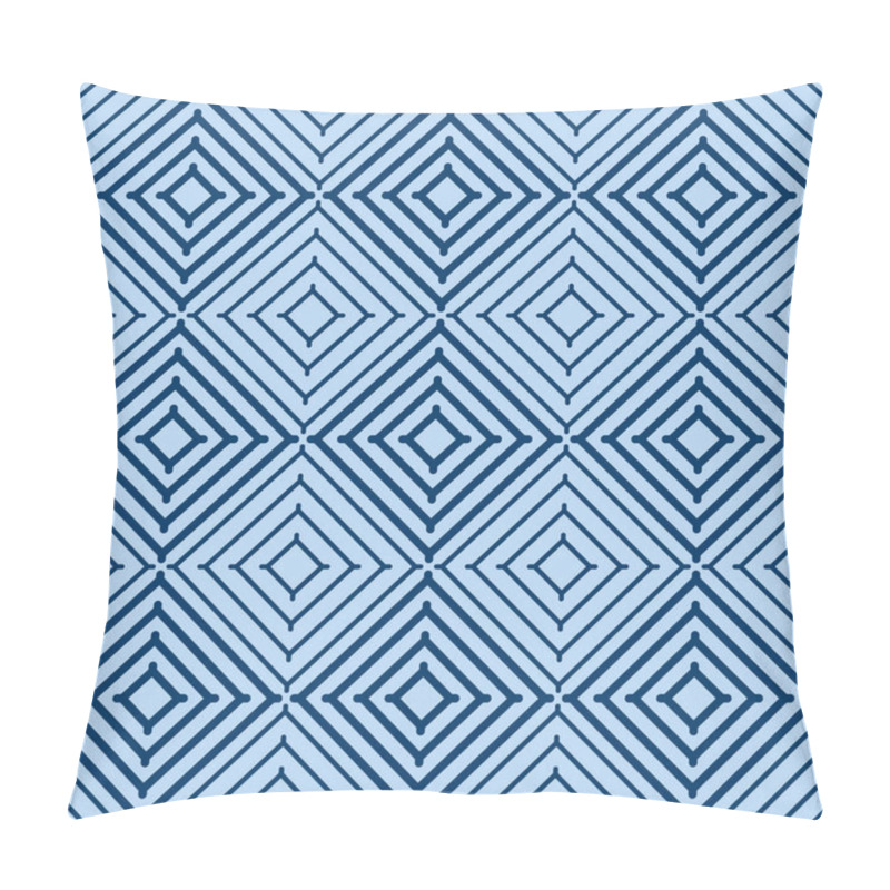 Personality  Japanese Square Diamond Line Vector Seamless Pattern Pillow Covers