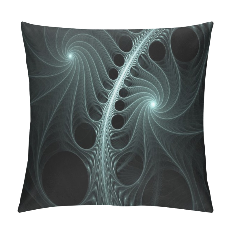 Personality  Fractal Spine Pillow Covers